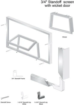 Standoff Screen With Wicket Door -Metro Screenworks Sales Store 34standoffscreenwicket3 50451.1672784370