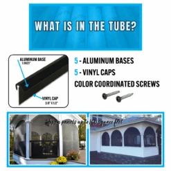 Arch System FLATBAR By SCREENEZE® - 8 Ft Sticks -Metro Screenworks Sales Store 3 36221.1701797678