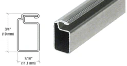 7/16 X 3/4 Silver Mill Screen Frame