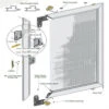SUPERIOR EXTRUDED Sliding Screen Door UNASSEMBLED